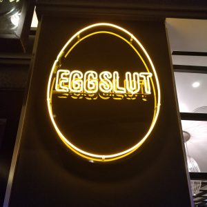 eggslut neon sign
