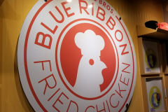 blue ribbon fried chicken sign