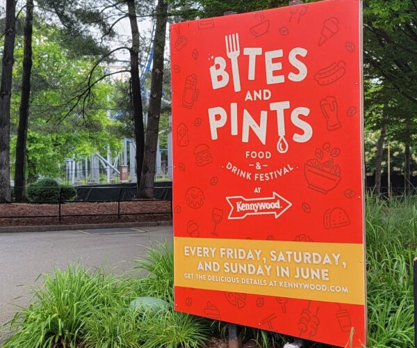 Kennywood Bites & Pints Sign