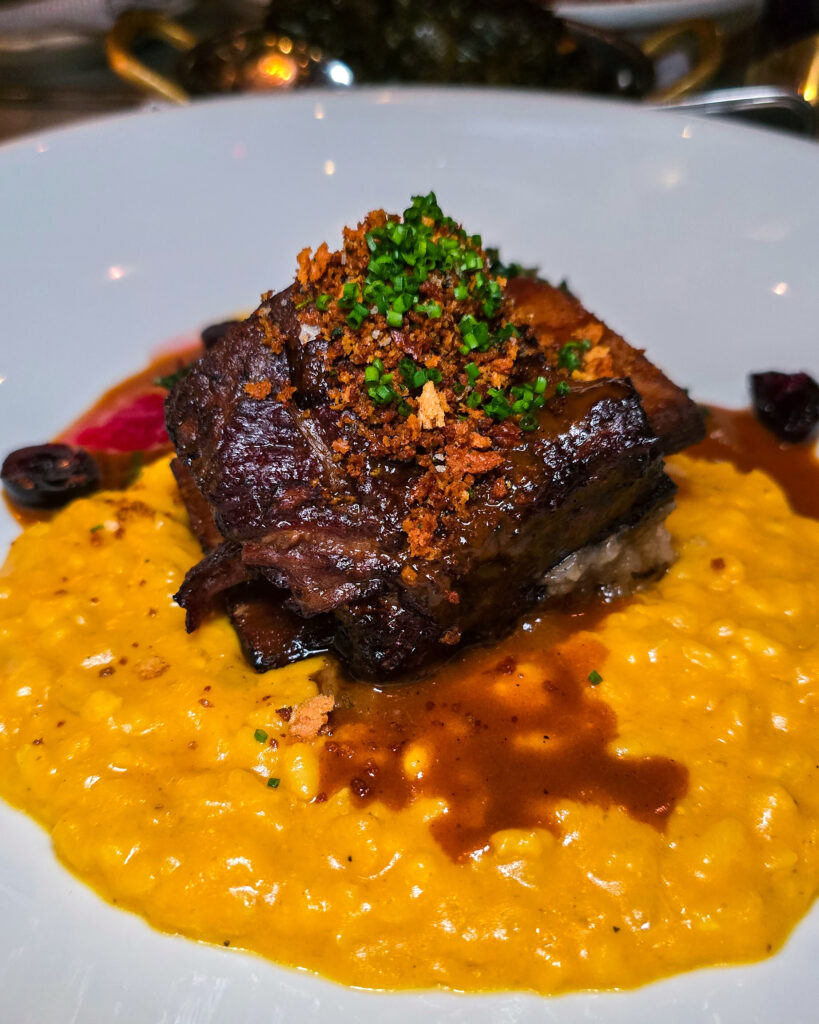 short rib special at meat and potatoes
