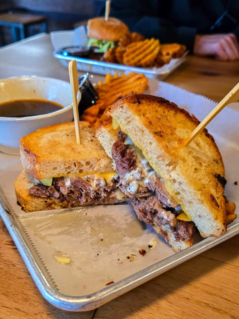 Short Rib French Dip at Ever Grain Brewing