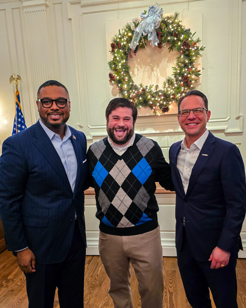 Alex with the Pennsylvania Governor and Lt Governor in 2025.